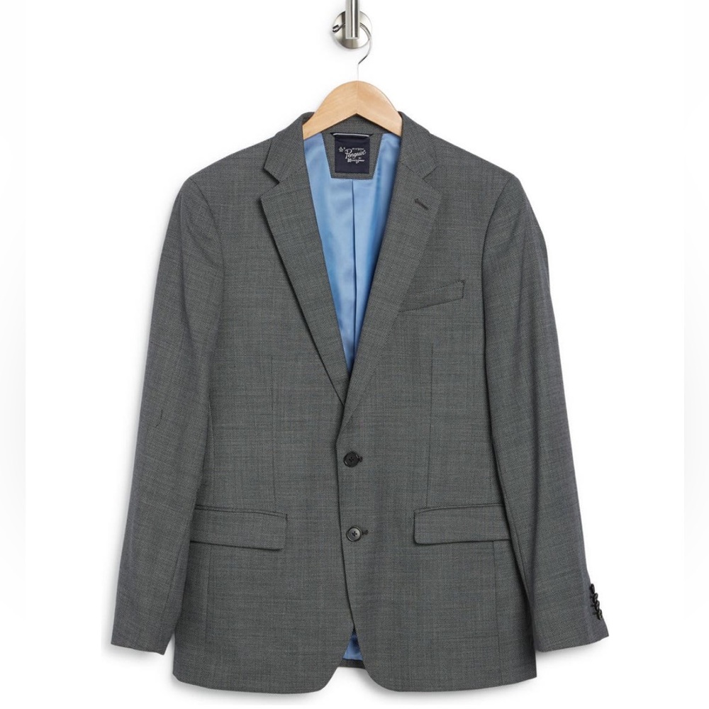 Original Penguin NWOT Men's Gray Birdseye Stretch
Wool Blend Sport Coat 44R